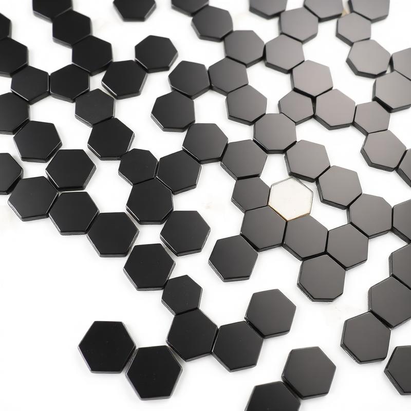 Mosaico Hexagonal Negro