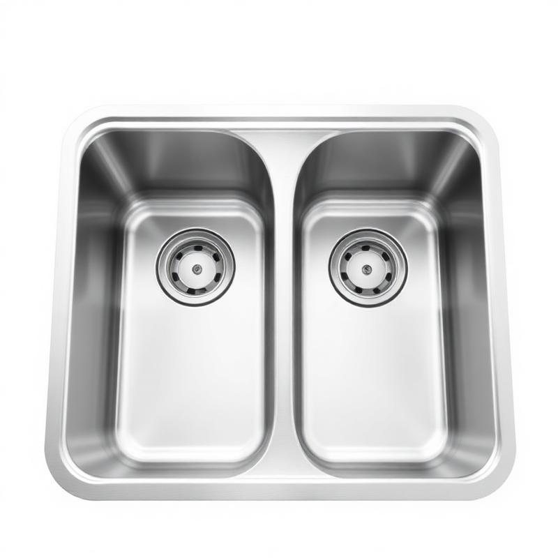 Poceta Cocina Doble Acero Inoxidable